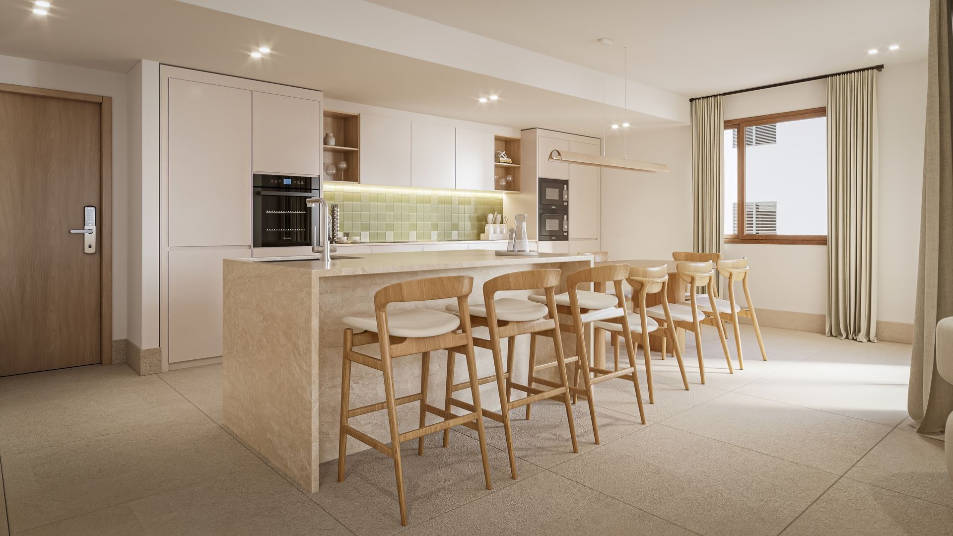 Kitchen and dining room